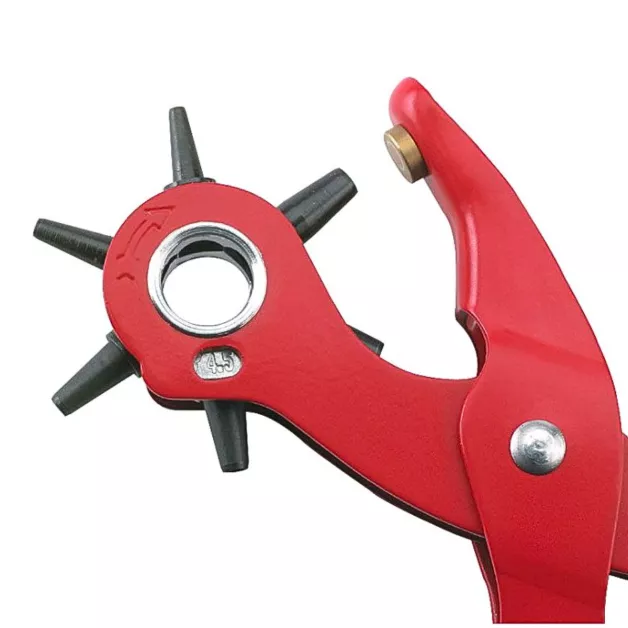 Leather hole punch pliers