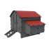 Chicken Coop Harmony in recycled plastic : Model:8 hens