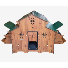 Kippenhok van hoogwaardig HPL, bestand tegen bloedluizen. Kippenhok van hoogwaardig HPL, bestand tegen bloedluizen.