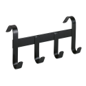 Bridle holder in metal with 4 hooks