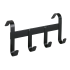 Bridle holder in metal with 4 hooks