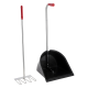 Manure scoop with handle