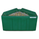 Râtelier d’angle mural pour chevaux – 90 L