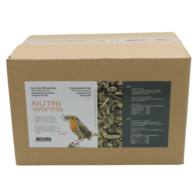 Aanvullend voer op basis van gedroogde larven Cripsy Worms Aanvullend voer op basis van gedroogde larven Cripsy Worms