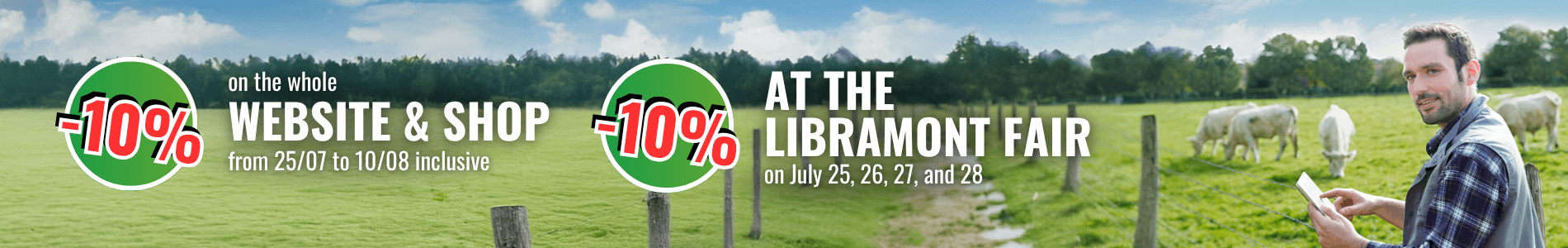 Terwagne will be present at the Libramont Fair on July 25, 26, 27, and 28! Enjoy a 10% discount at our stand, in-store, and on our website!