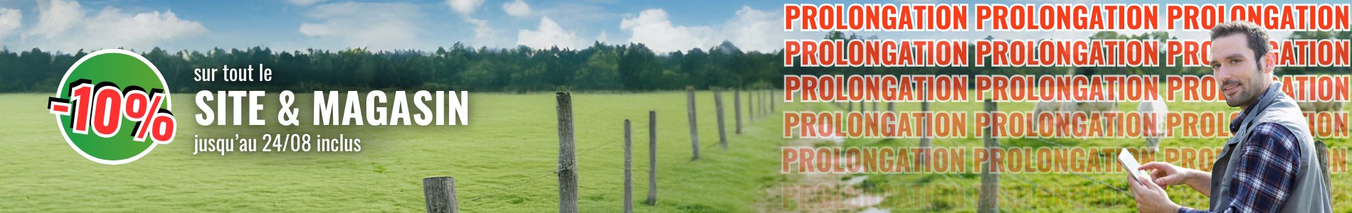 Réduction de 10% sur TOUT le matériel d'élevage