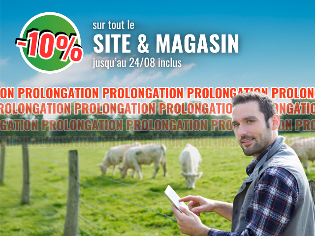 Réduction de 10% sur TOUT le matériel d'élevage