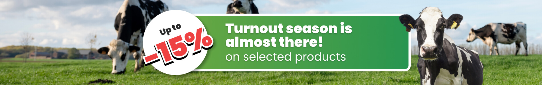 Up to 15% off fencing equipment / pasture equipment