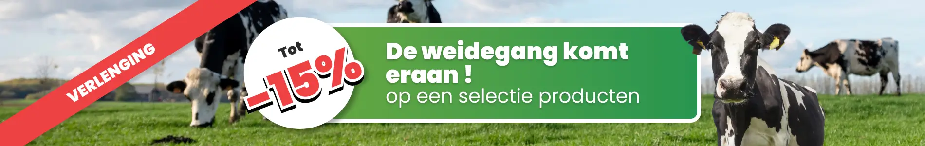Verlenging : tot -15% korting op afrasteringsmateriaal / weidemateriaal