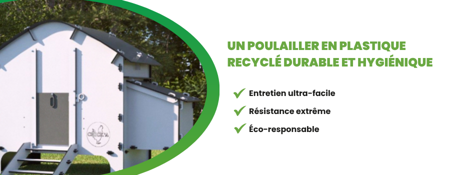 Poulailler en plastique recyclé